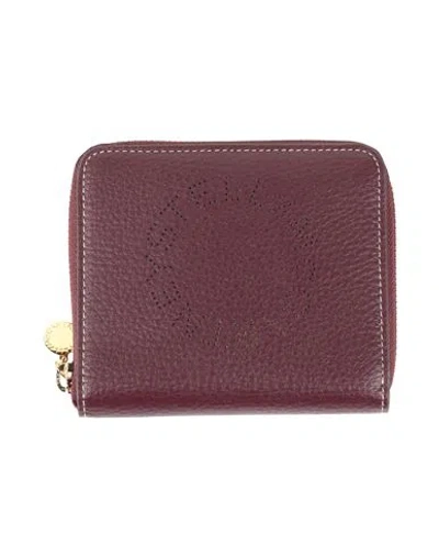 Stella Mccartney Woman Wallet Plum Size - Textile Fibers In Purple