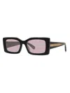 Stella Mccartney Acetate Rectangle Sunglasses In Pink