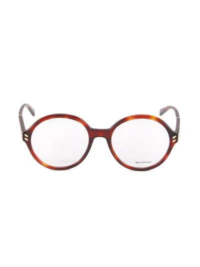 Stella Mccartney Women's 53mm Optical Lens Round Eyeglasses In Multi