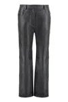 Stella Mccartney Alter Mat Faux Leather Trousers In Black