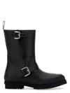 Stella Mccartney Black Trace Buckle-strap Biker Boots
