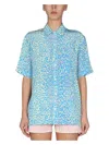 Stella Mccartney Animalier Print Silk Shirt In Multicolour