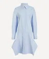 Stella Mccartney Banana-sleeve Shirt Dress In Blue