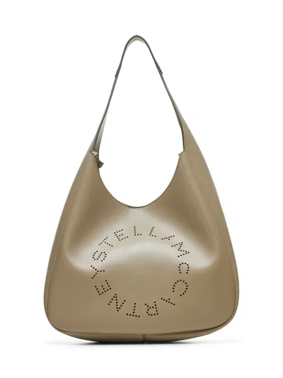 Stella Mccartney Women Bamboo Logo Slouchy Hobo Tote Bag