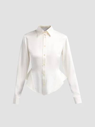 Stella Mccartney Women's Basque Button-front Shirt In White