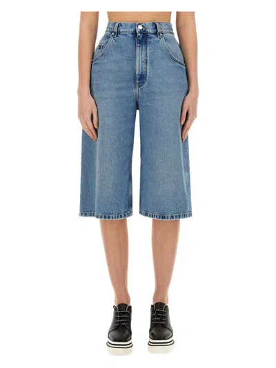 Stella Mccartney Women's Bermuda Shorts In Denim