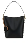Stella Mccartney Women Black Alter Mat Frayme Bucket Bag In Black