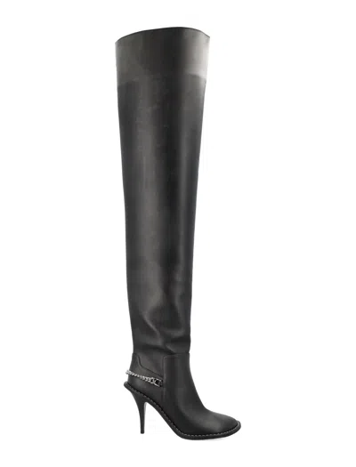 Stella Mccartney Women's Black Ryder Above-the-knee Stiletto Boots By