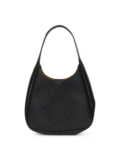 Stella Mccartney Women Black Small Slouchy Hobo Tote Bag
