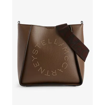 Stella Mccartney Womens Brown Circle Faux-leather Cross-body Bag