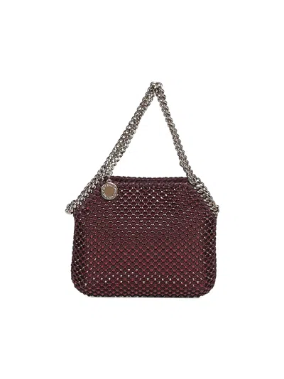 Stella Mccartney Women Burgundy Falabella Nano Tote Bag In Multi