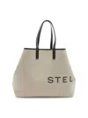 Stella Mccartney Women's Canvas Logo Tote Bag In Ecru