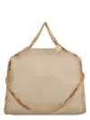 Stella Mccartney Women's Cappuccino Shaggy Deer Falabella Fold Over Handbag