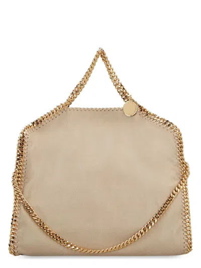 STELLA MCCARTNEY WOMEN'S CAPPUCCINO SHAGGY DEER FALABELLA FOLD OVER HANDBAG
