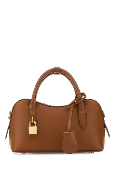 Stella Mccartney Women Caramel Synthetic Leather Stella Ryder Handbag In Brown