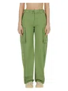Stella Mccartney Cargo Utility Pants Multiple Pockets In Green