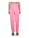 Stella Mccartney Stella Mc Cartney Viscose Linen Trousers In Pink