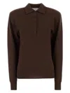 Stella Mccartney Collar Design Cashmere Blend Polo Shirt