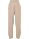 Stella Mccartney Sm P Regenerated Cashmere Knit Joggers In Beige