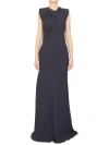 Stella Mccartney Chain Long Dress In Black