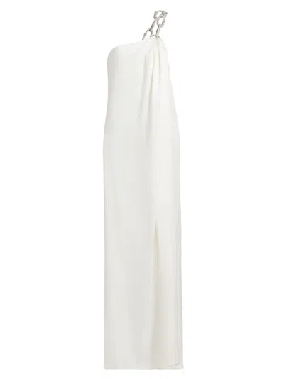 Stella Mccartney Women's Chain One-shoulder Gown In White