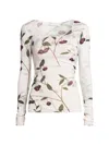 Stella Mccartney Cherry Print Mesh Top In White
