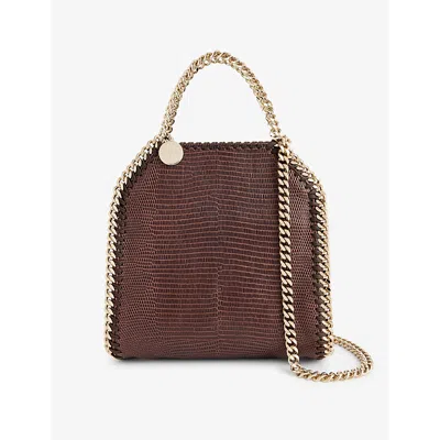 Stella Mccartney Womens Chocolate Brown Falabella Faux-leather Tote Bag