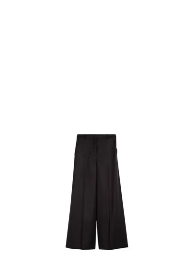 Stella Mccartney Women's Chocolate Flannel Wide-leg Pant