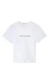 Stella Mccartney Stella Mc Cartney White Crew Neck T Shirt With Logo In White