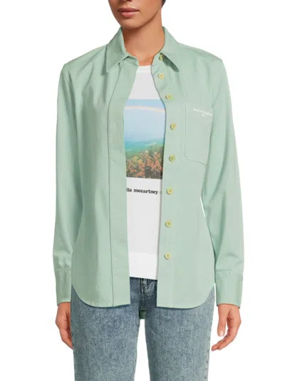 Stella Mccartney Women's Cotton-stretch Button Shirt