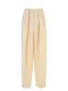 Stella Mccartney Women's Cream Viscose Blend Wide-leg Pant In Neutral