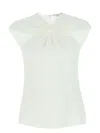 Stella Mccartney Ring-hardware Cold-shoulder T-shirt
