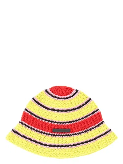 Stella Mccartney Women's Crochet Bucket Hat | Size 58 | 7v0043 In Multicolour