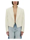 Stella Mccartney Cropped Blazer For Women In White