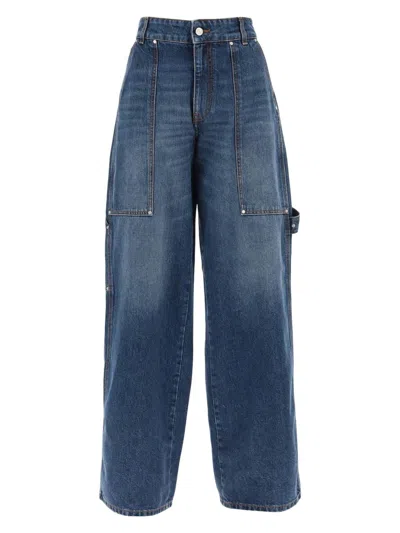 STELLA MCCARTNEY WOMEN'S DENIM CARGO JEANS