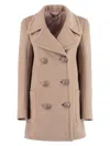 Stella Mccartney Woman Coat Sand Size 4-6 Wool In Beige