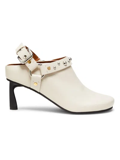 Stella Mccartney Elyse Studded Slingback Harness Clog In Stone