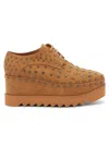 Stella Mccartney 75mm Elyse Studded Platform Derbys In Black