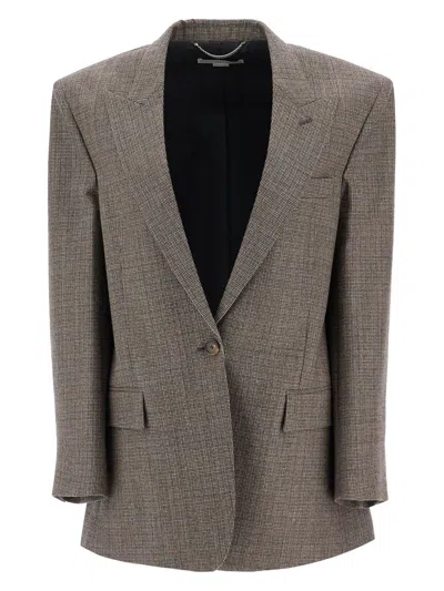 STELLA MCCARTNEY WOMEN'S EMBROIDERED WOOL OVERSIZE BLAZER