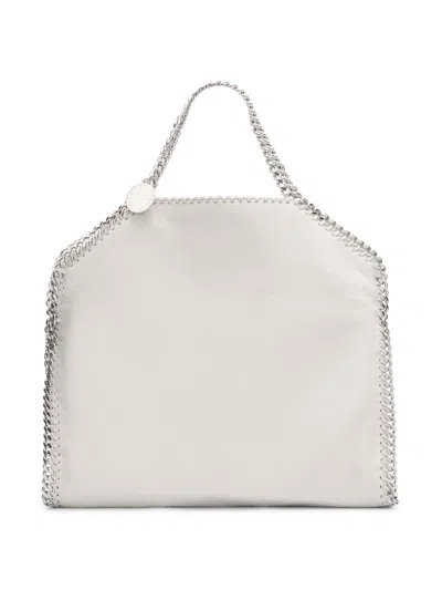 Stella Mccartney Falabella Tiny Crinkled Metallic Shoulder Bag In Silver