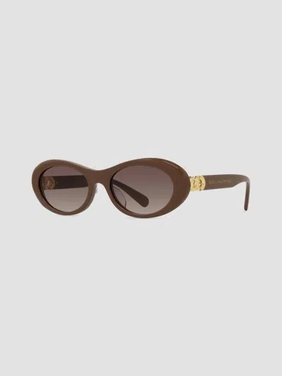 Stella Mccartney Women's Falabella 53mm Oval Sunglasses In Brown