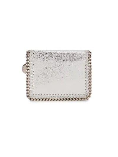 Stella Mccartney Women's Falabella Bi-fold Wallet In Silver