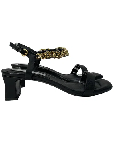 Stella Mccartney Women's Falabella Chain Slingback Sandal Heel (authentic Pre-  Loved) In Black