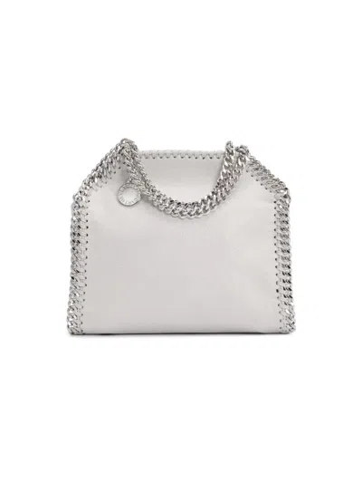Stella Mccartney Women's Falabella Eco Shaggy Deer Tiny Tote Bag In Gray