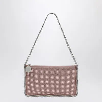 Stella Mccartney Women's Falabella Pink Clutch Shoulder Bag With Rhinestones