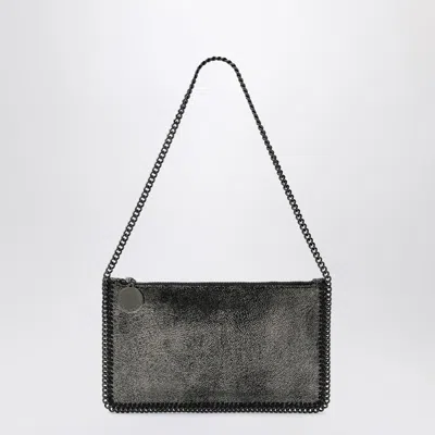 Stella Mccartney Women's Falabella Ruthenium Metallic Clutch Shoulder Bag