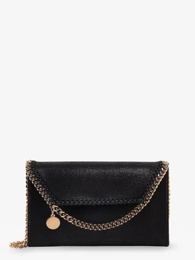 Stella Mccartney Women Falabella Shaggy Deer Shoulder Bag In Black