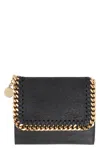 Stella Mccartney Falabella Flap Wallet Accessories In Black
