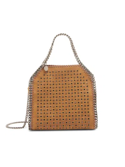 Stella Mccartney Women's Falabella Studded Eyelet Mini Bag In Red