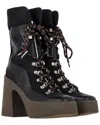 Stella Mccartney Women's Faux Leather Lace-up Platform Bootie (authentic Pre-  Loved) In Black